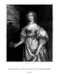 Elizabeth Cecil, Devonshire Kontesi, 1824.