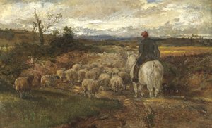Bir Sussex Lane, 1872 (keten üzerine serilmiş kağıt üzerine yağlı boya)