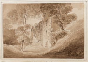 Helmsley Castle, Yorkshire, 25-27 Ekim 1824 (kağıt üzerine kurşun kalem, fırça ve sepya mürekkep)