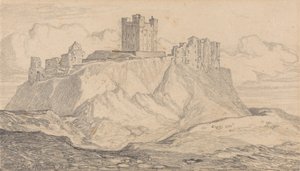 Bamborough Kalesi, Northumberland by John Sell Cotman