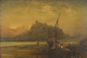 plaj sahnesi by John Sell Cotman