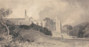 Bolton Manastırı, Yorkshire by John Sell Cotman