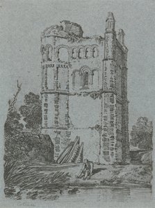 Brandsby Kulesi, Yorkshire by John Sell Cotman