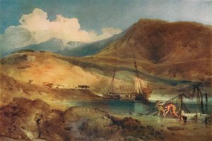 Barmouth Sands'ten Cader İdris, c19. yüzyıl by John Sell Cotman