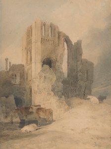 Castle Acre Manastırı, Norfolk by John Sell Cotman