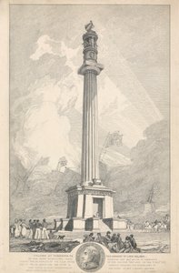 Yarmouth'ta Lord Nelson'ın Anısına Sütun by John Sell Cotman