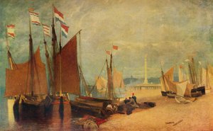 Yarmouth açıklarında Hollandalı Tekneler, Savaş Sırasında Ödüller, c1823 1934 by John Sell Cotman