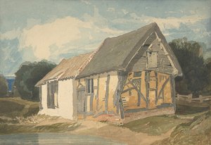 Göletin Yanındaki Çiftlik Binası, 1808-11. by John Sell Cotman