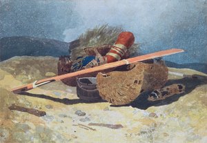 Balık Şişleri ve Dümen, 1809 (kalem, kağıt üzerine wc) by John Sell Cotman