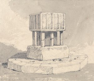 Caister Kilisesi, Norfolk'ta Yazı Tipi by John Sell Cotman