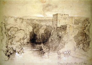 Framlingham: Kale ve Nehir by John Sell Cotman