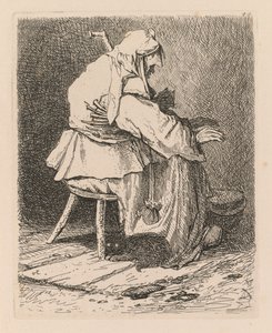 Liber Studiorum: Levha 44, Rembrandt'tan Sonra Eskiz by John Sell Cotman