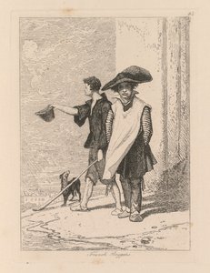 Liber Studiorum: Plaka 45, Fransız Dilenciler by John Sell Cotman
