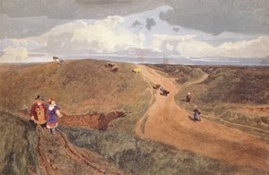 Mousehold Heath, Norwich, c.1810 (kalem, kağıt üzerinde wc) by John Sell Cotman