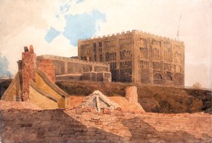 Norwich kalesi, c.1808-9 (kağıt üzerinde wc) by John Sell Cotman