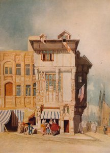 Figürlü Eski Evler, c1836 by John Sell Cotman
