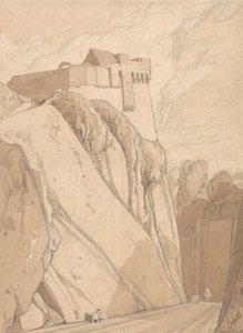 Saint Lo, Normandiya'daki Eski Tahkimatların Bir Parçası by John Sell Cotman