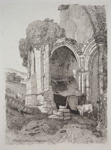Rievaulx Manastırı, Yorkshire by John Sell Cotman