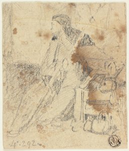 Oturan Aktör Kroki by John Sell Cotman