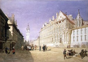 Hotel de Ville, Gent by John Sell Cotman