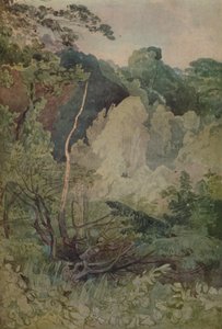 Greta Nehri Yakınındaki Ağaçlar, 1923 by John Sell Cotman