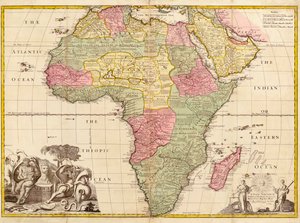 Afrika, Modern Coğrafyadan, c.1725