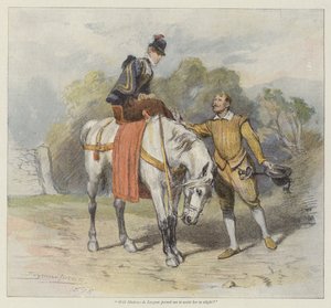 Denise'in Kalbi (chromolitho) by John Seymour Lucas