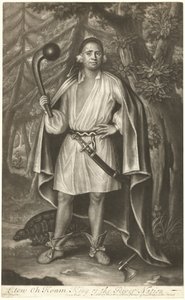 Etow Oh Koam, Nehir Ulusu Kralı by John Simon after John Verelst