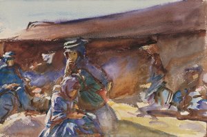 Kara Çadır (kağıt üzerinde wc) by John Singer Sargent