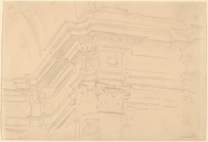 Kraliyet Şapel Entablature, Granada, 1912. by John Singer Sargent