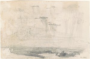 Bulutlar [verso], 1870-1872. by John Singer Sargent