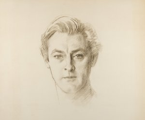 John Barrymore, 1923 (kağıt üzerinde mum boya) by John Singer Sargent