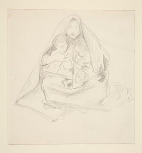 madonna ve çocuk by John Singer Sargent