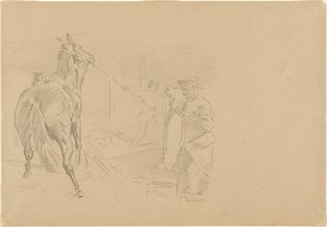 Atı Ahıra Çeken Adam by John Singer Sargent