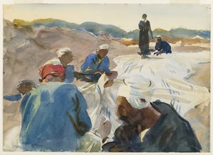 Yelken Tamiri (kağıt üzerinde wc) by John Singer Sargent