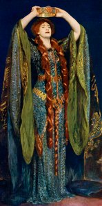Bayan Ellen Terry, Lady Macbeth rolünde, 1906, 1912. by John Singer Sargent