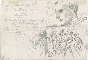 Napolyon Başkanı ve Paris Yargısı [verso] by John Singer Sargent