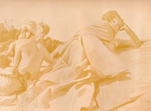 Sauls Kampında Yatan Figürler David, c1905 by John Singer Sargent