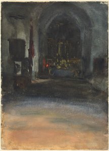 İspanyol Kilisesi İç by John Singer Sargent