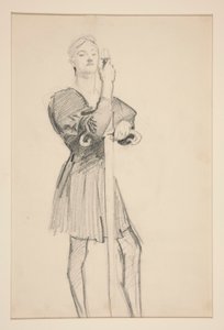 Mızraklı Ayakta Figür by John Singer Sargent