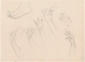"Amber Dumanı" için çalışmalar by John Singer Sargent