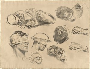 "Gazlı" için çalışmalar by John Singer Sargent