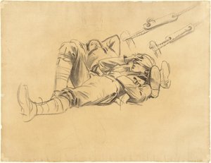 Gassed [recto], 1918-1919 için çalışmalar. by John Singer Sargent