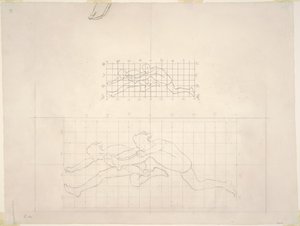 Zıplayan İki Klasik Erkek Figürü Üzerine Çalışmalar, 1919-1920. by John Singer Sargent