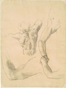 "İki Klasik Erkek Güreş Güreşi" Çalışmaları by John Singer Sargent