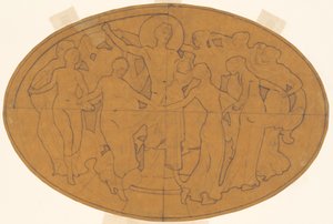 "Apollon ve İlham Perileri" çalışması by John Singer Sargent