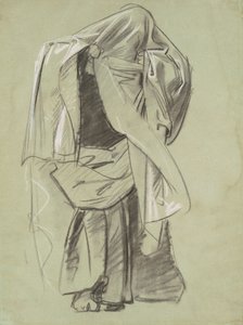 Peygamber Frizleri için Çalışma, 1890-1892. by John Singer Sargent