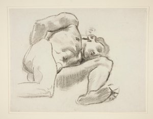 Prometheus, rondel, Rotunda, Boston Güzel Sanatlar Müzesi için Çalışma by John Singer Sargent