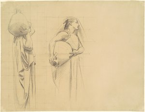 "Danaïdes" için çalışma by John Singer Sargent