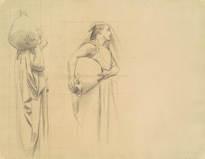 Danaïdes için Çalışma, 1922-1925. by John Singer Sargent